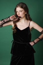 Топ из бархата "Пока часы 12 бьют"