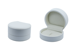 Футляр под кольцо/кольца (белый, к/з)