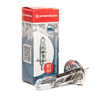 Н1 24-70 Автолампа галогенная H1, 24 В, 70 Вт, Р14.5S Автоимпvльс