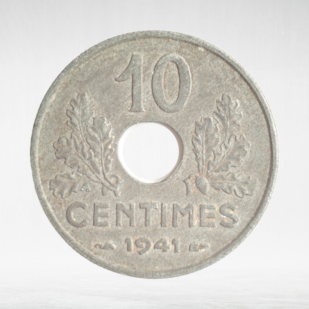 France, 10 Centimes 1941 - Vichy French State, VF