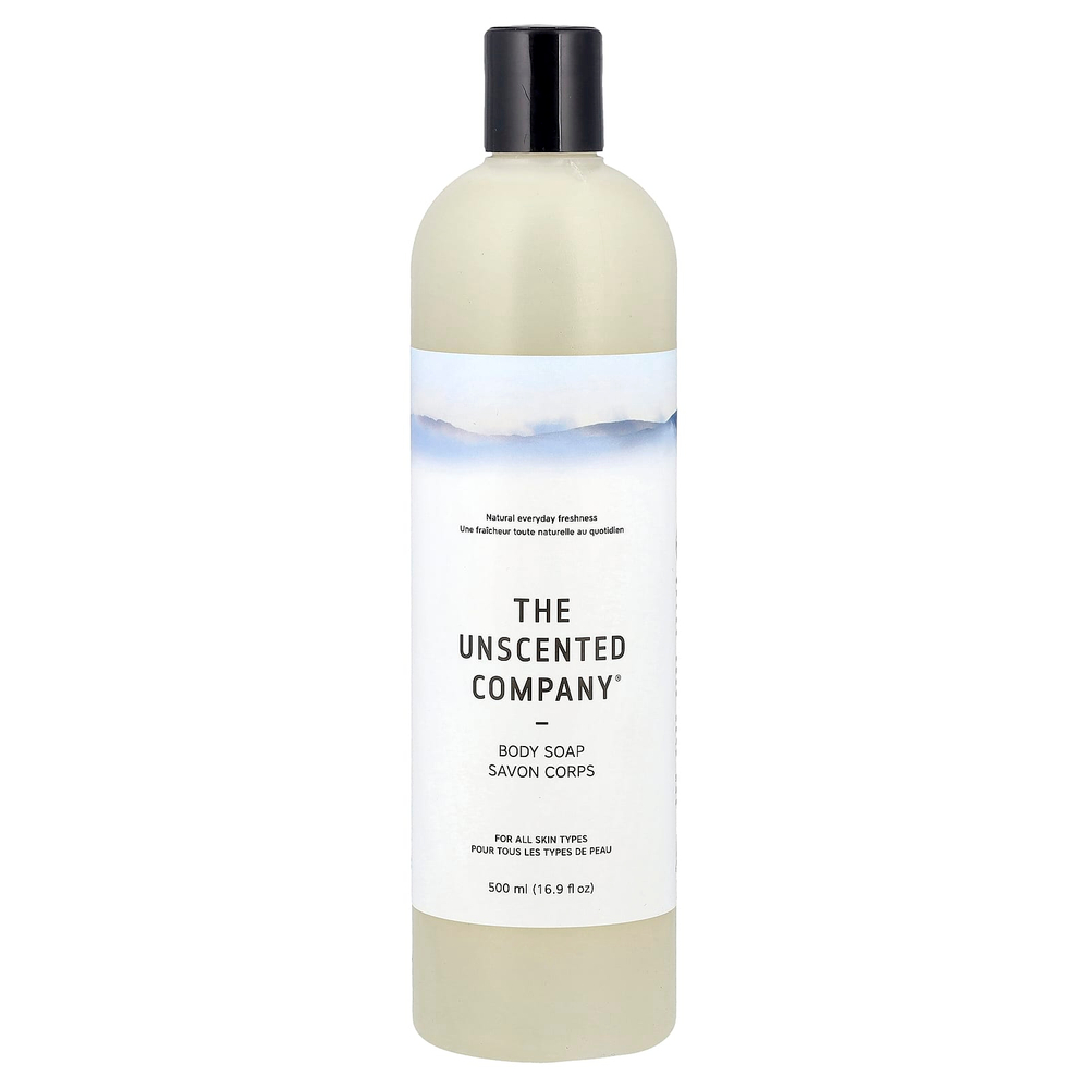 The Unscented Company, Мыло для тела, для всех типов кожи, без отдушек, 500 мл (16,9 жидк. Унции)