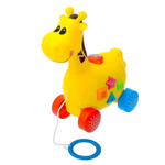 Каталка Умка, Жираф, 12х9х10 см, пластмасса, 1107B066-R, жел