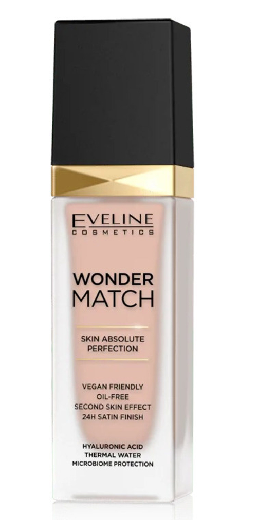 Eveline Wonder Match Foundation 25 Light Beige Тональная основа