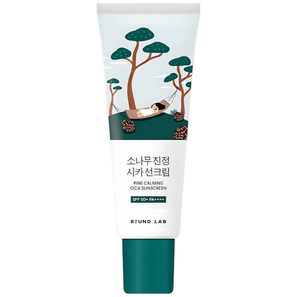 Солнцезащитный крем Round Lab Pine Calming Cica Sunscreen SPF50+ PA++++