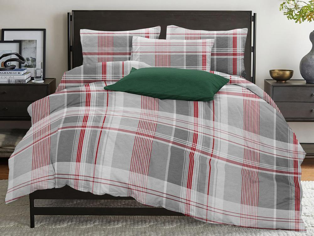 Комплект постельного белья Евро БЯЗЬ "5281.01 Стайл" (нав. 70х70 или 50х70)