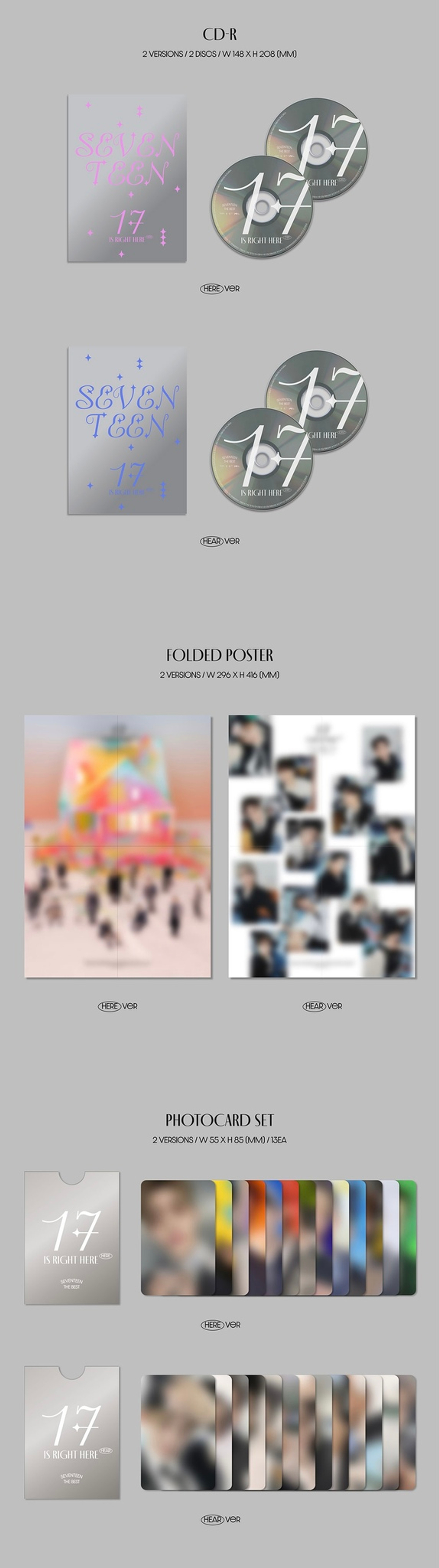 Альбом SEVENTEEN - BEST ALBUM 17 IS RIGHT HERE