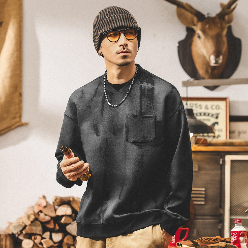 Мужской свитшот ретро-стиля