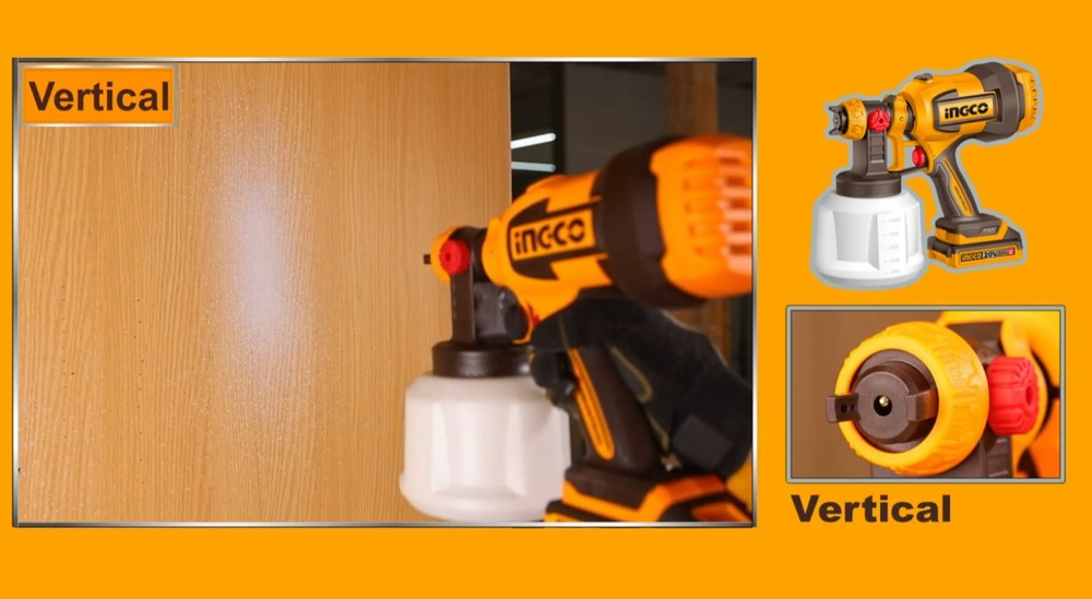 Краскопульт аккумуляторный INGCO CSGLI2004 20 В 120DIN
