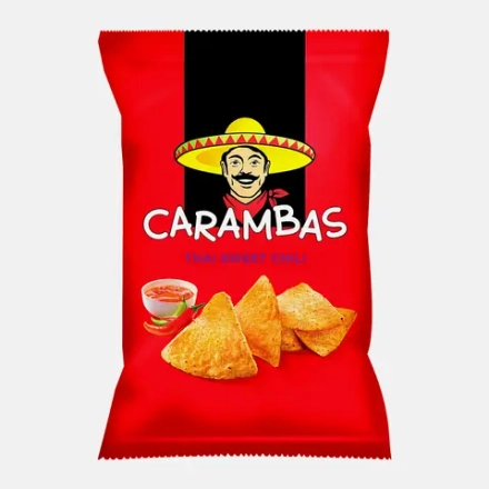 Чипсы Carambas кукурузный сладкий тайский перец 150г