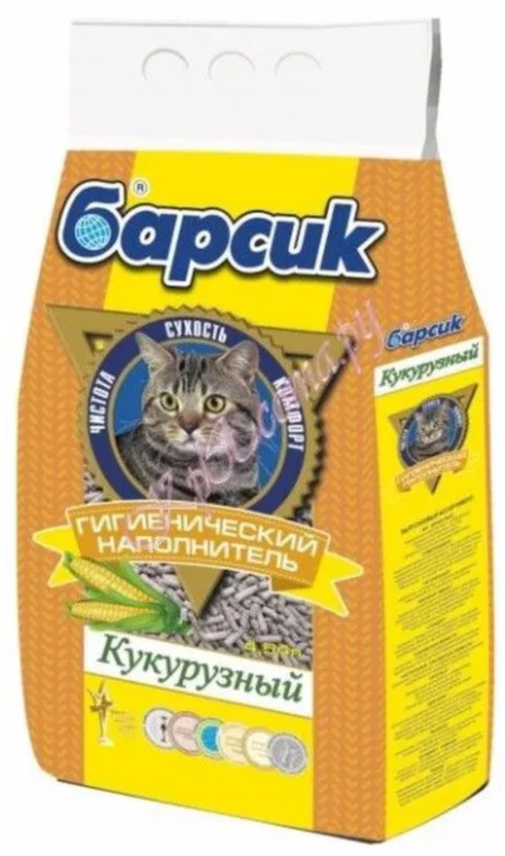 Барсик - наполнитель Кукурузный 4,54л.