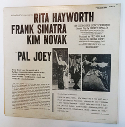 Винтажная виниловая пластинка LP Rita Hayworth, Frank Sinatra, Kim Novak Pal Joey (USA 1957) 1 press