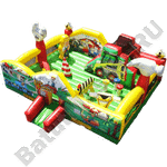 Коммерческий надувной батут "Строительная площадка"