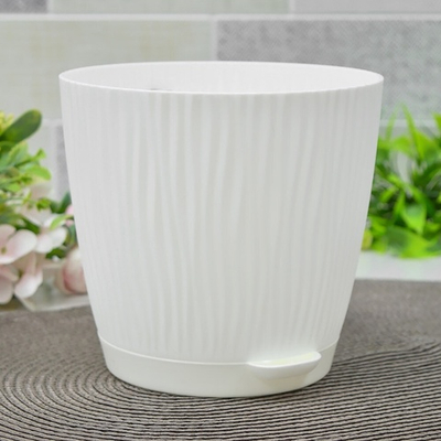 Горшок цветочный Флис 2л (белый)