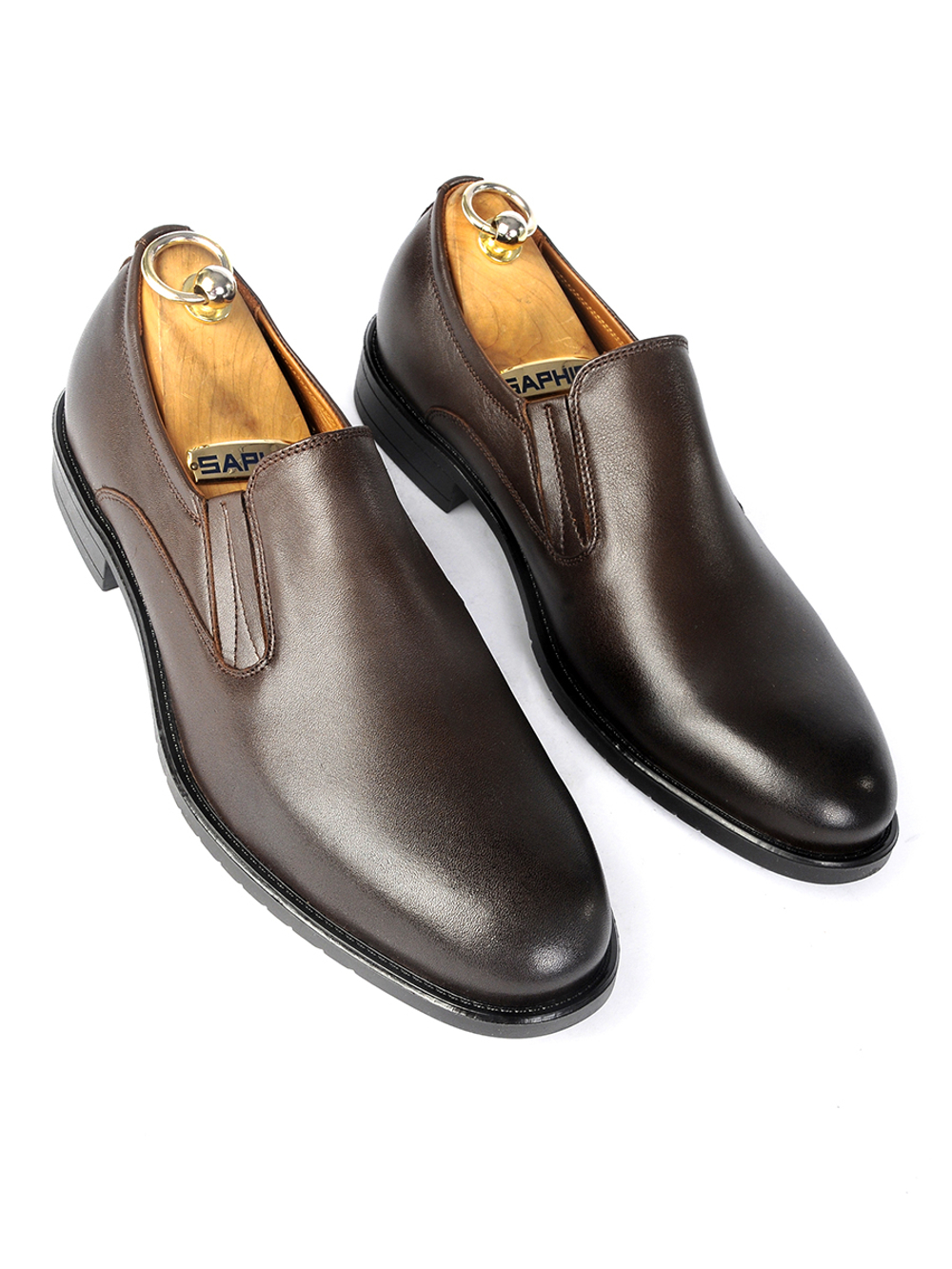 Туфли для делового костюма коричневого цвета Офицер
