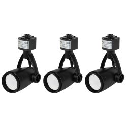 Трековые светильники однофазные ЭРА TR12-GU10-SET-4 BK под лампу GU10 черный набор 4 шт | Однофазные светильники под лампу