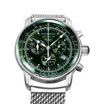 ZEPPELIN Hundred Years Collection Quartz Movement 50 meter Water Resistance Unisex Watch 42mm Green Dial