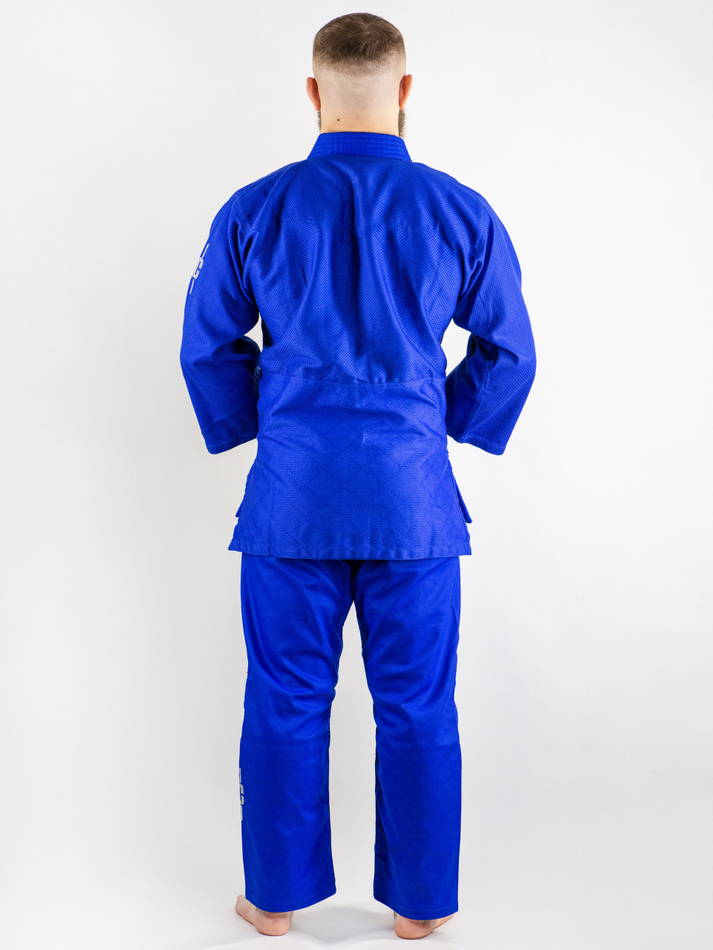 C333 Кимоно для дзюдо подростковое Clinch Judo Silver FDR синее