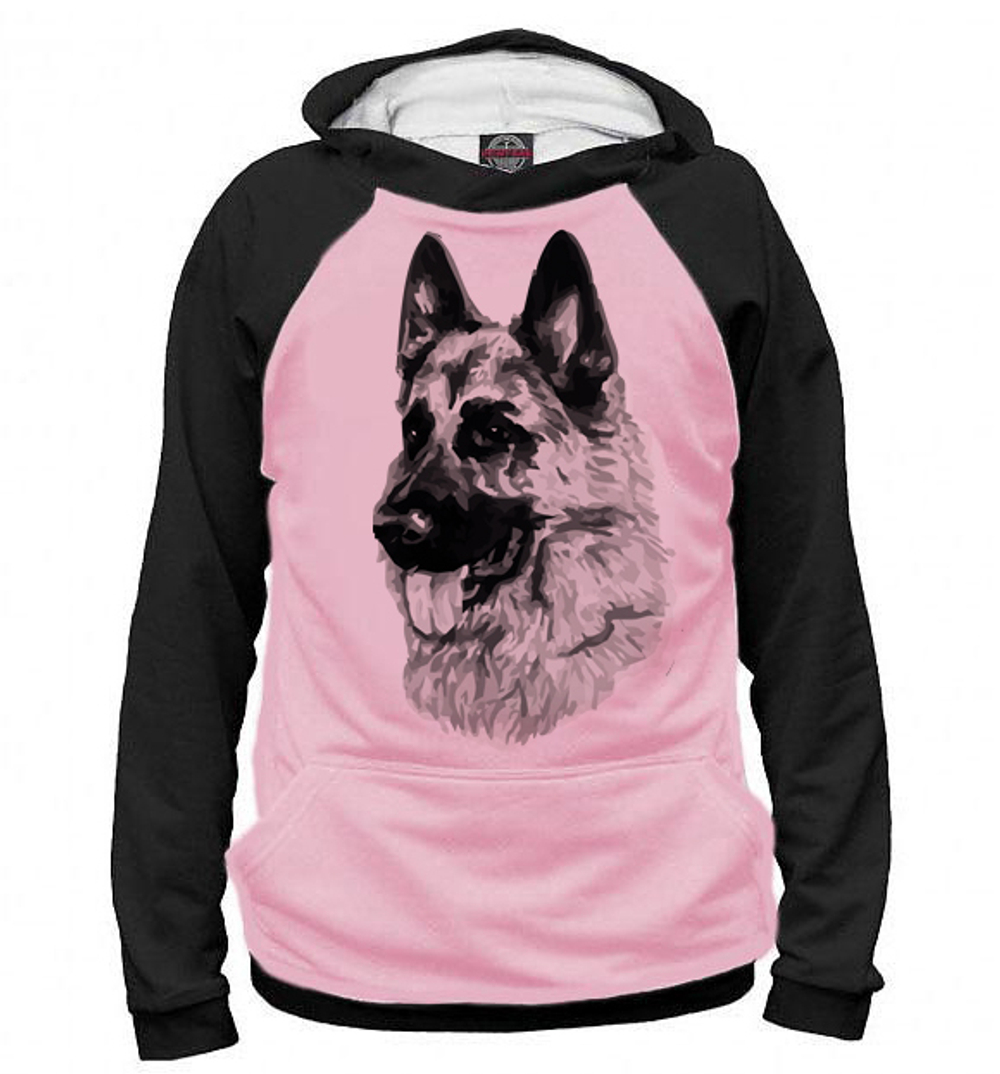 Толстовка "Немецкая овчарка ЧБ"