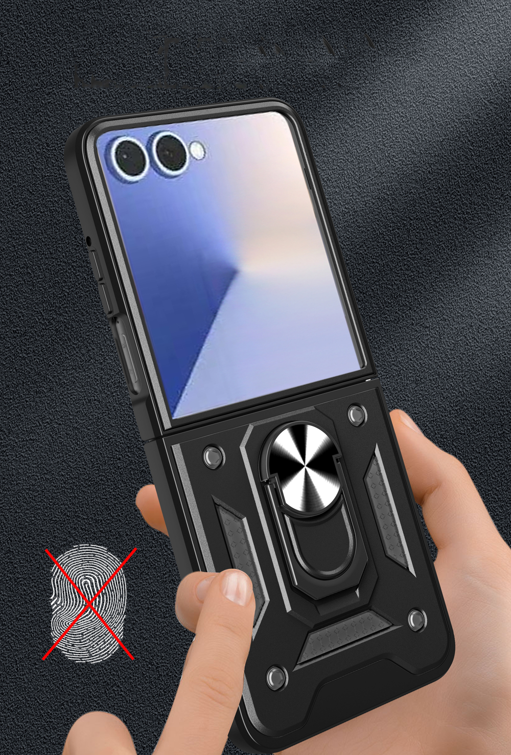 Чехол с кольцом Bumper Case для Samsung Galaxy Z Flip 7