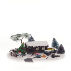 GAEM Фигурка декоративная "Рождество" (4 мелодии, подсвет, движ, 3xAA н/п, +USB), L31 W19 H1