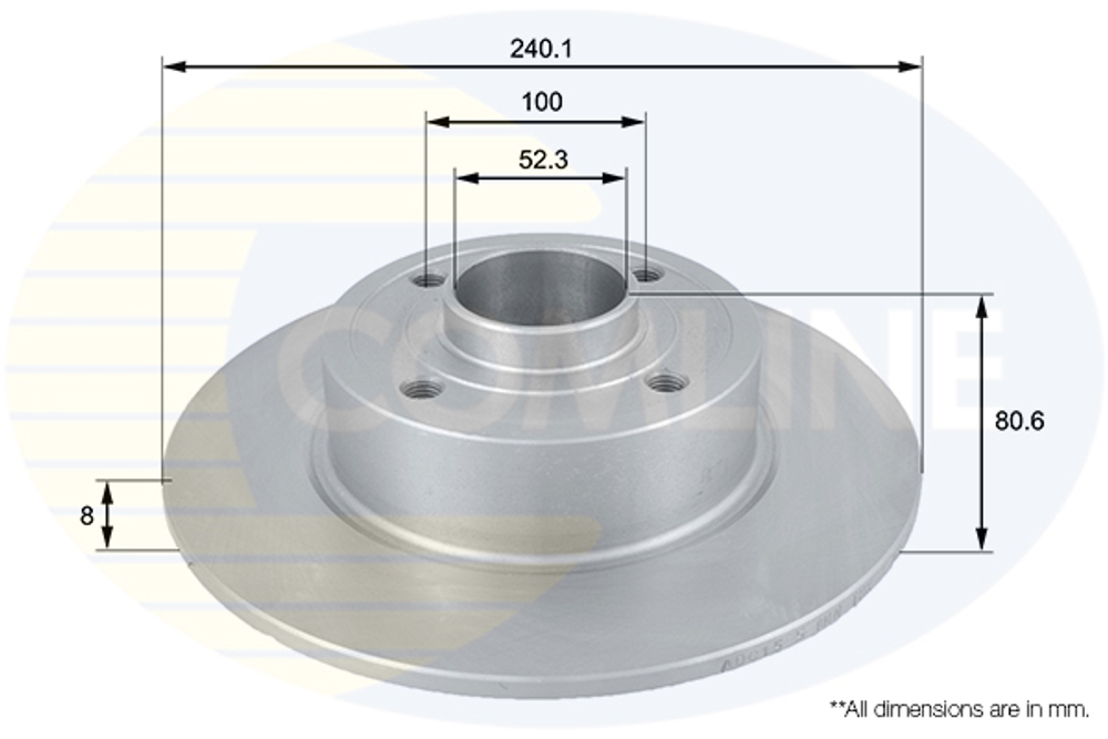 COMLINE - ADC1555-CML - Brake Disc