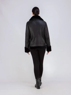 Дубленка женская авиатор натуральная зимняя Турция