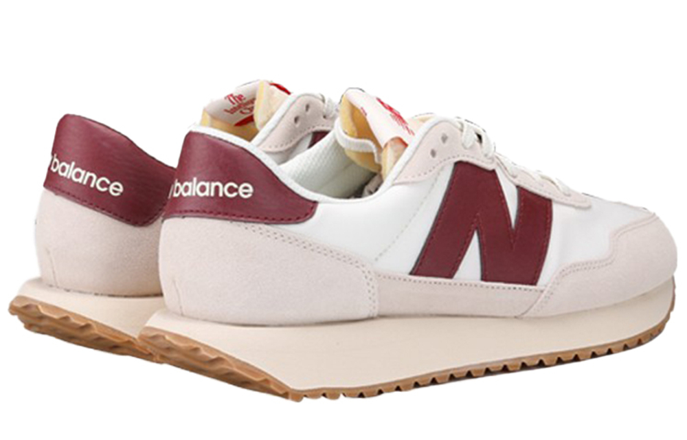 New Balance 237 White Burgundy