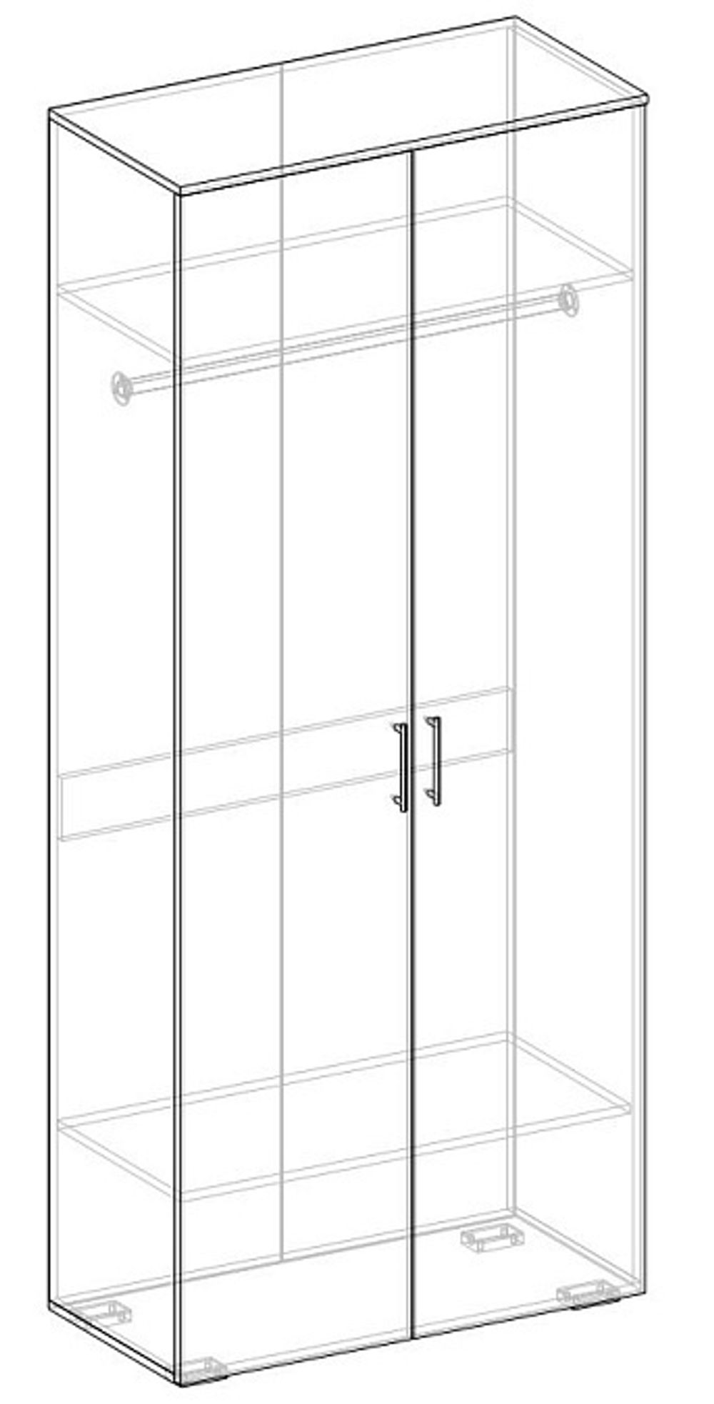 Виктория Шкаф 2 ств.(440)