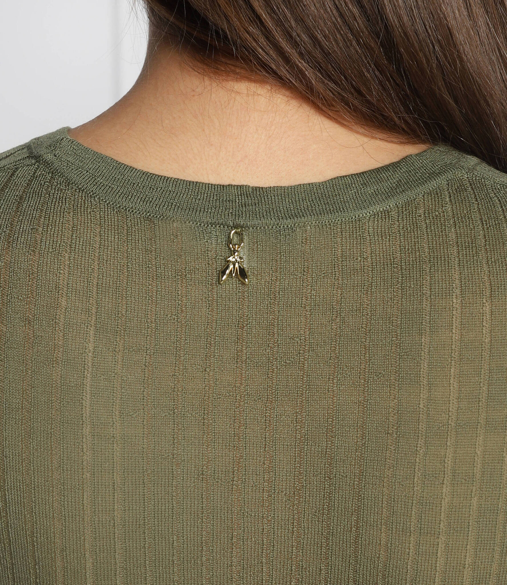 хлопковая блузка Patrizia Pepe - оливковый(8K0057 K034)