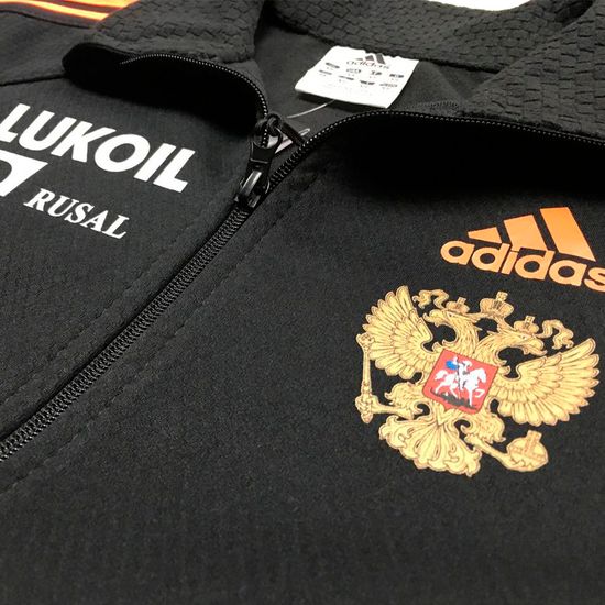 Разминочный костюм Adidas черный фото 3
