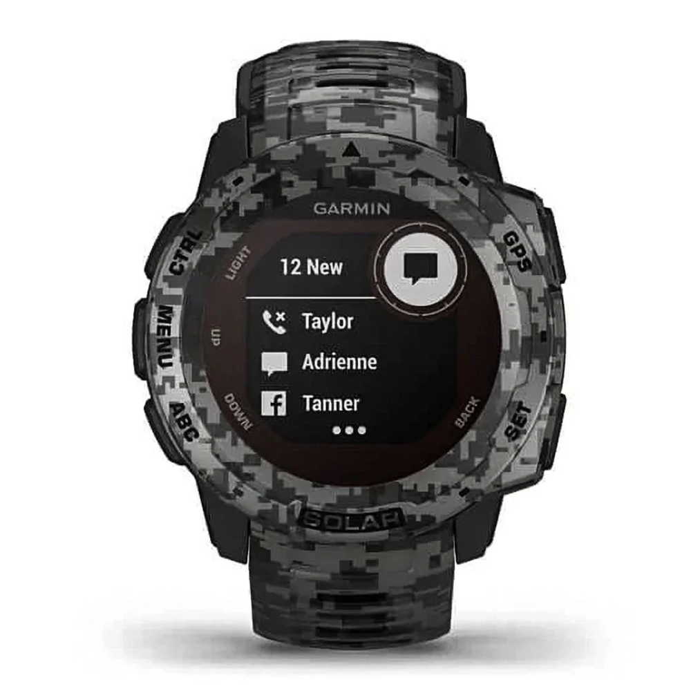 Спортивные наручные часы GARMIN INSTINCT Solar Camo Graphite, 010-02293-05