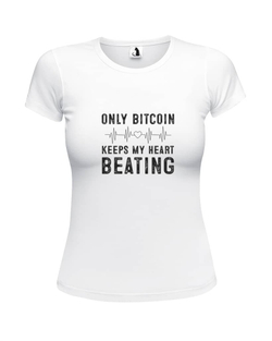 Футболка Only Bitcoin женская приталенная белая