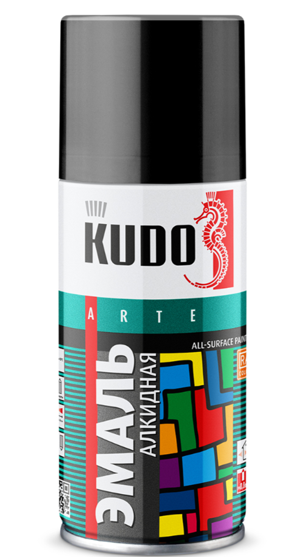 Аэрозольная алкидная краска Kudo, глянцевая, 210 мл