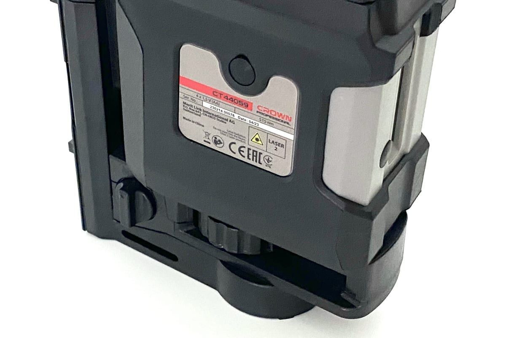 Лазерный уровень/нивелир CROWN CT44059 TB, зеленый луч, 30м, батарейки