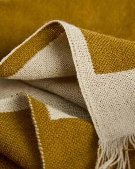 Двухцветный шерстяной плед Orlet, 130 x 170 см