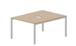 Составной стол Strike на 2 рабочих места 1180х1566х750мм (2 эргономичных выреза)