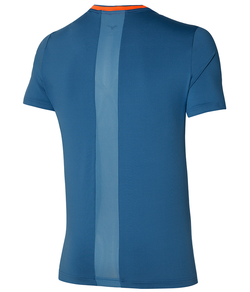 Мужская теннисная футболка Mizuno Shadow Graphic Tee - небесный