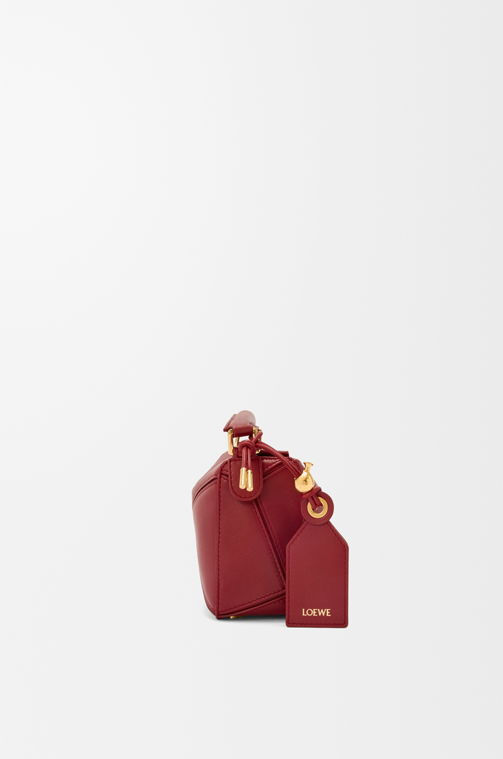 Loewe Сумка-мини Puzzle Featherlight из овечьей кожи наппа, красный
