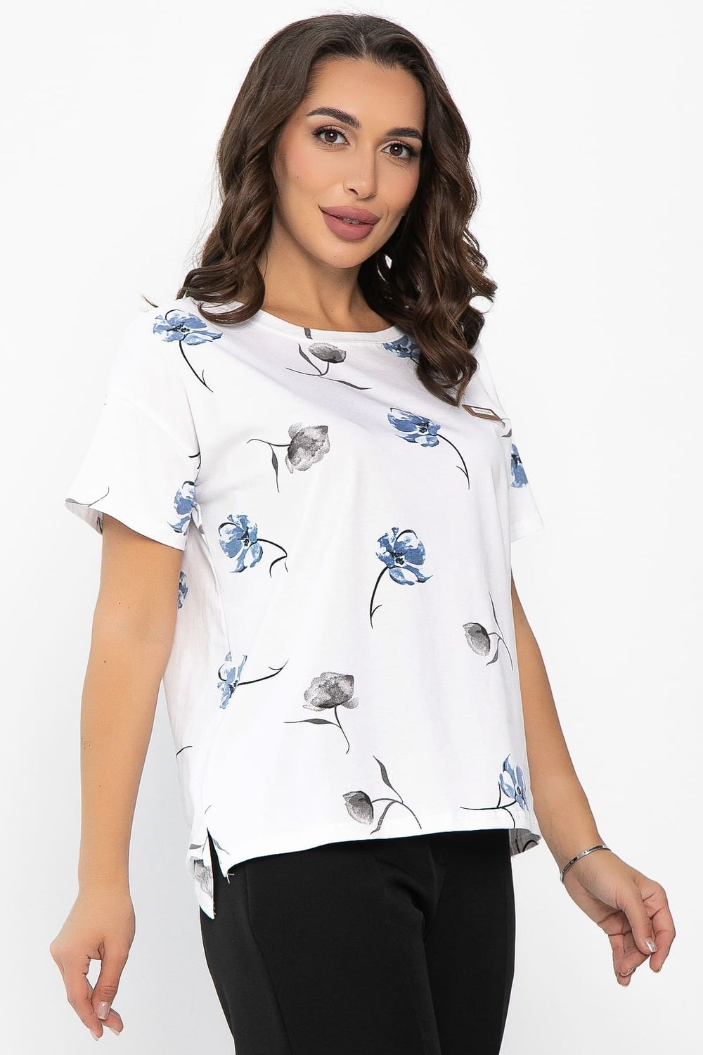 Футболка Мэнси (белая) Б14126-4М LT Collection