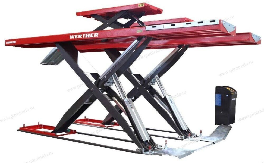 Подъемник ножничный для РУУК ГП 4 т С подъемником второго уровня Saturnus 40R ATLT RAL70 OMA/Werther