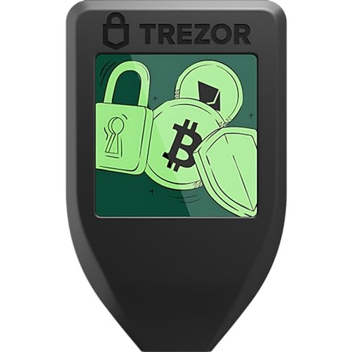 Аппаратный криптокошелек Trezor Model T, многоуровневая защита, USB Type-C, черный (RSL)