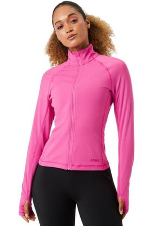 Женская Кофта теннисная Björn Borg Full Zip - ibis rose
