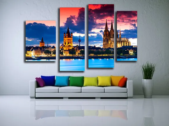 Модульная картина "Кёльнский собор"