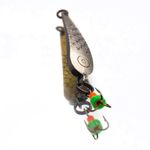 Зимняя блесна Капля-окуневая чеканка, 30мм тройник