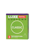 Гладкие презервативы LUXE Royal Classic - 3 шт.