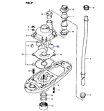 Крыльчатка помпы Suzuki DT25/DT30 (17461-96402-000)