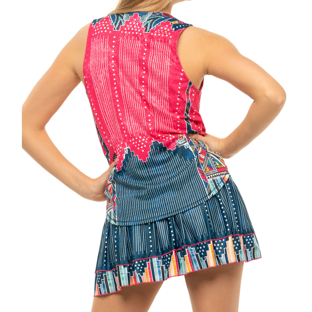 Женская теннисная майка Lucky in Love Borderline Tank Top Women - Multicoloured