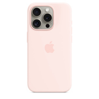 Силиконовый чехол для iPhone 15 Pro Max Светло-розовый (Light Pink) MagSafe MT1U3