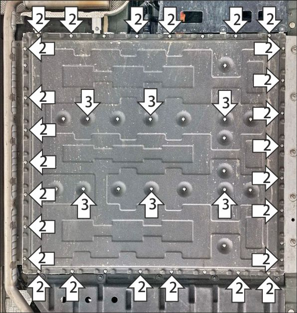 Защита аккумуляторной батареи. 4 мм, Алюминий для Voyah Free 2023-н.в., Motodor.348603