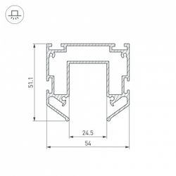 Профиль-держатель Arlight MAG-25 035719